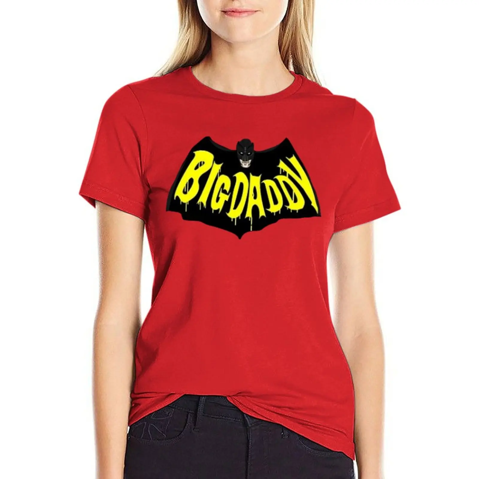 Big Daddy Comicbook Logo KICK-ASS T-shirt summer clothes shirts graphic tees Blouse T-shirt Women