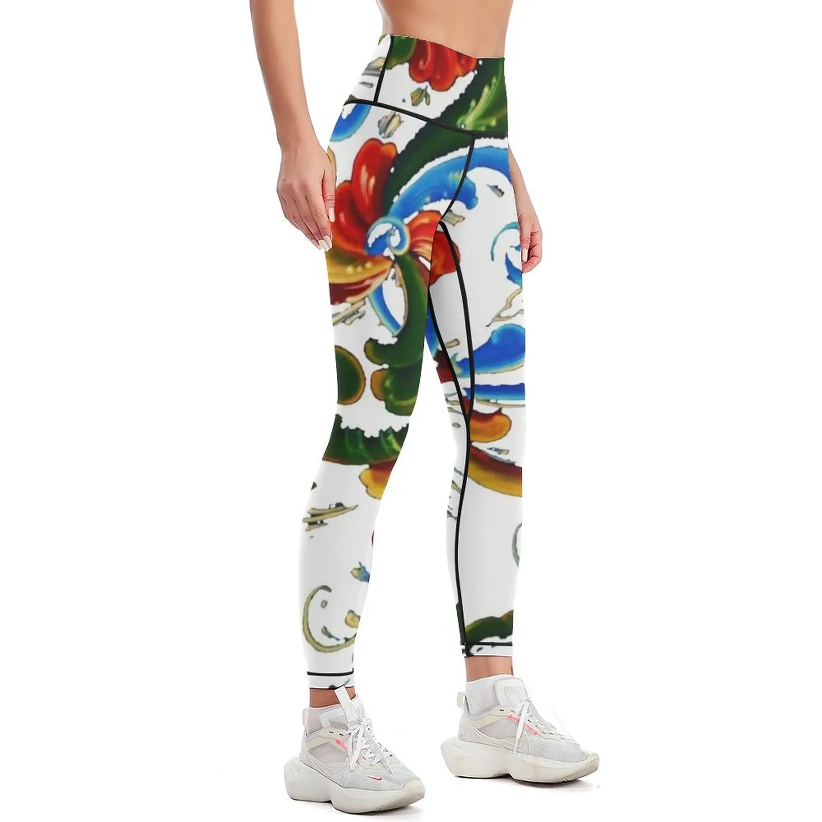 Rosemaling mystic wind #11 Leggings Legging sexy woman Women sportwear Womens Leggings