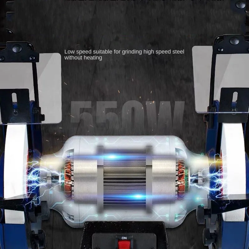 550W Low-Speed Desktop Multi-Function แนวตั้งงานไม้เครื่องมือขนาดเล็กเครื่องบด1450Rpm ขนาดเล็กไม้มีด Sharpener