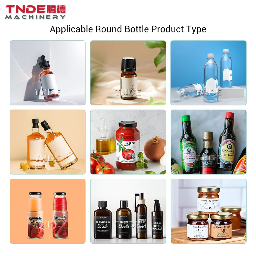 TDT-A01 Automatic Label Machine For Small Business Round Bottle Labeling Machine With Date Code Printer