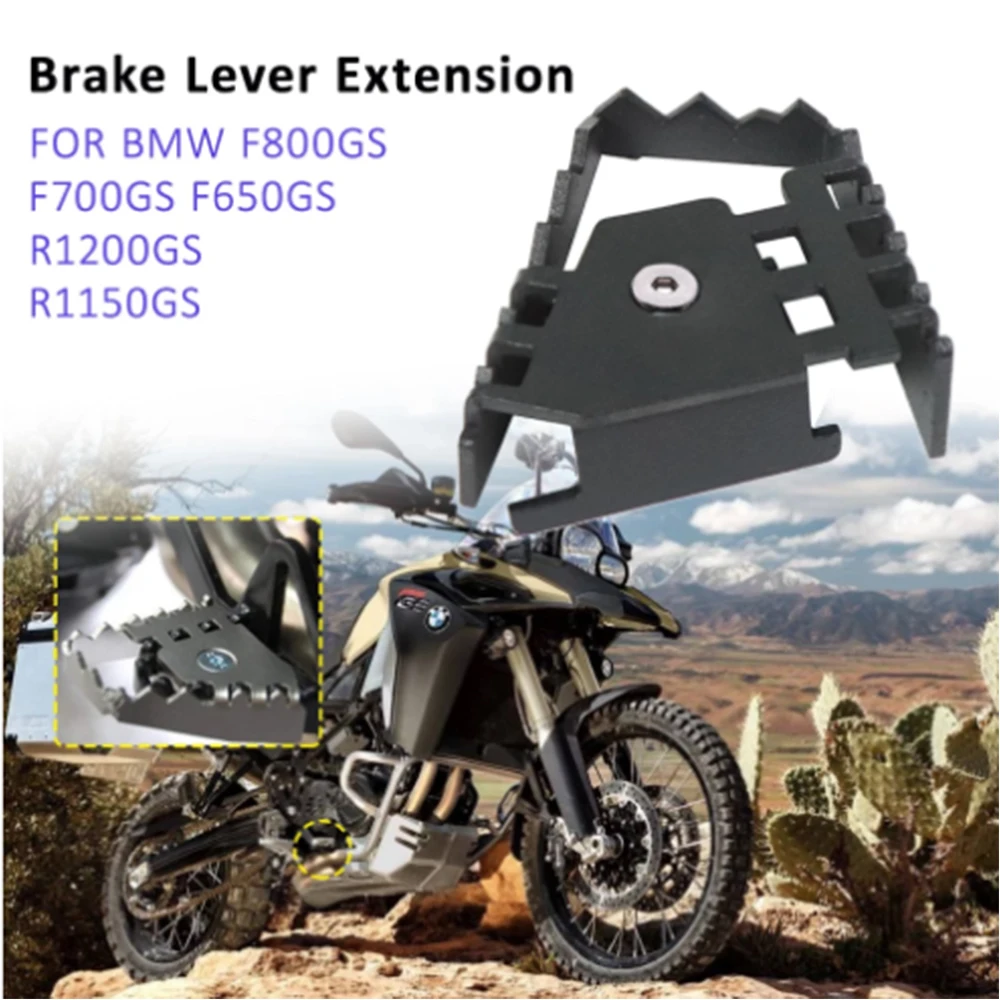 

Motorcycle Rear Foot Brake Lever Pedal Peg Pad Extension For BMW R1200GS R1250GS LC R1150GS F800GS F 650 700 800 GS R1200 GS OC