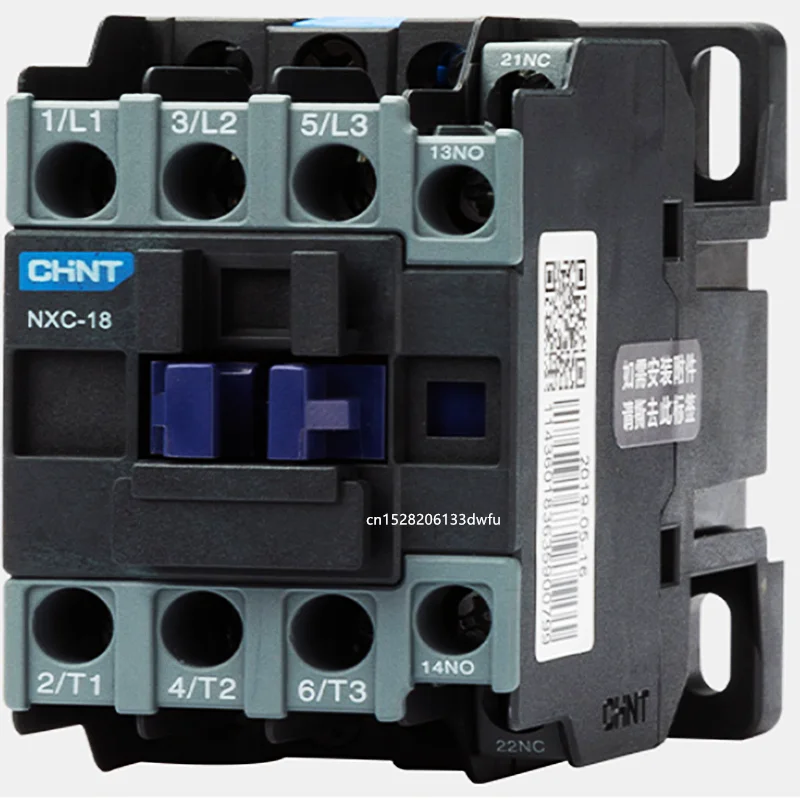 CHINT NXC-18 18A LC1D AC Contactor CJX2-1810 1801 NO NC LC1 DIN Rail Mount Electric Power Contactor AC 24V 36V 110V 220V 380V