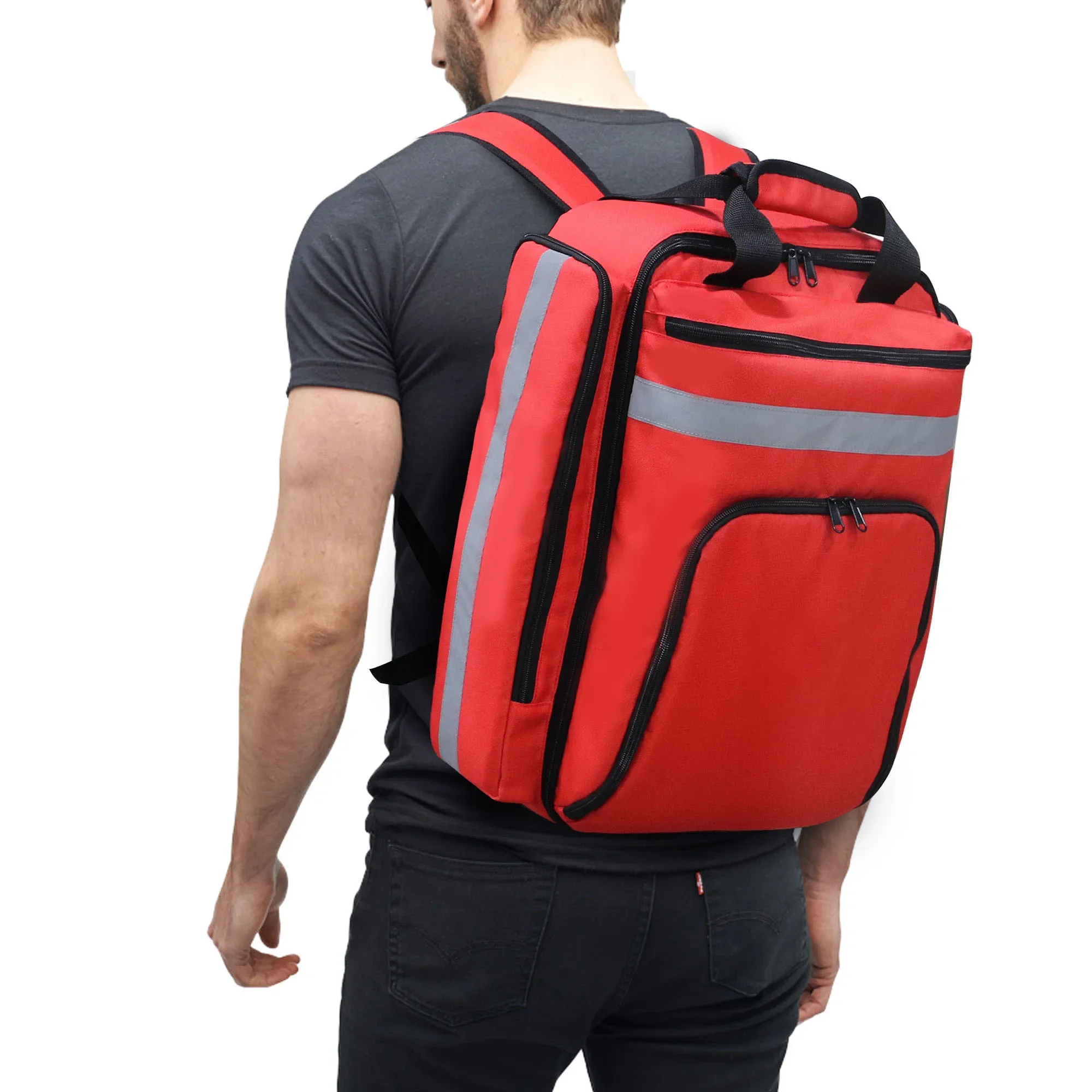 Outdoor Emergency First Aid Kits Foldable and Lightweight Medical Backpack Large Capacity Sorted Storage Survival Kits Bags