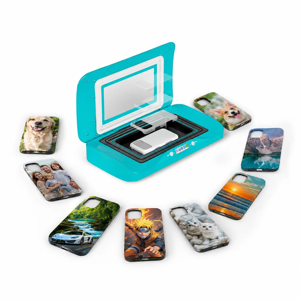 Factory Supply Universal Mold Mobile Phone Case Cover Printing Machine 3D Sublimation Heat Press Machine for Global Distributors