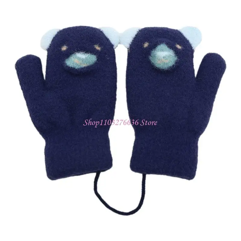 

R6FD варежки для малышей, зимние перчатки, лыжные варежки, теплые перчатки для девочек и мальчиков 1–3 лет, дышащие перчатки с
