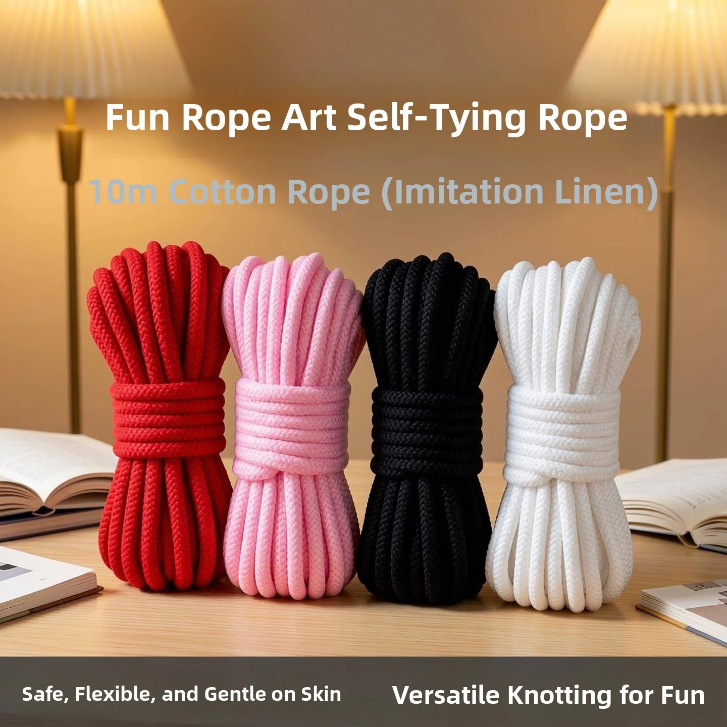 

Sexy Self-Binding Rope Knot Tying Binding Artistic Hand And Foot Restraint Rope New Design Bondage Accessory for Home Sewing