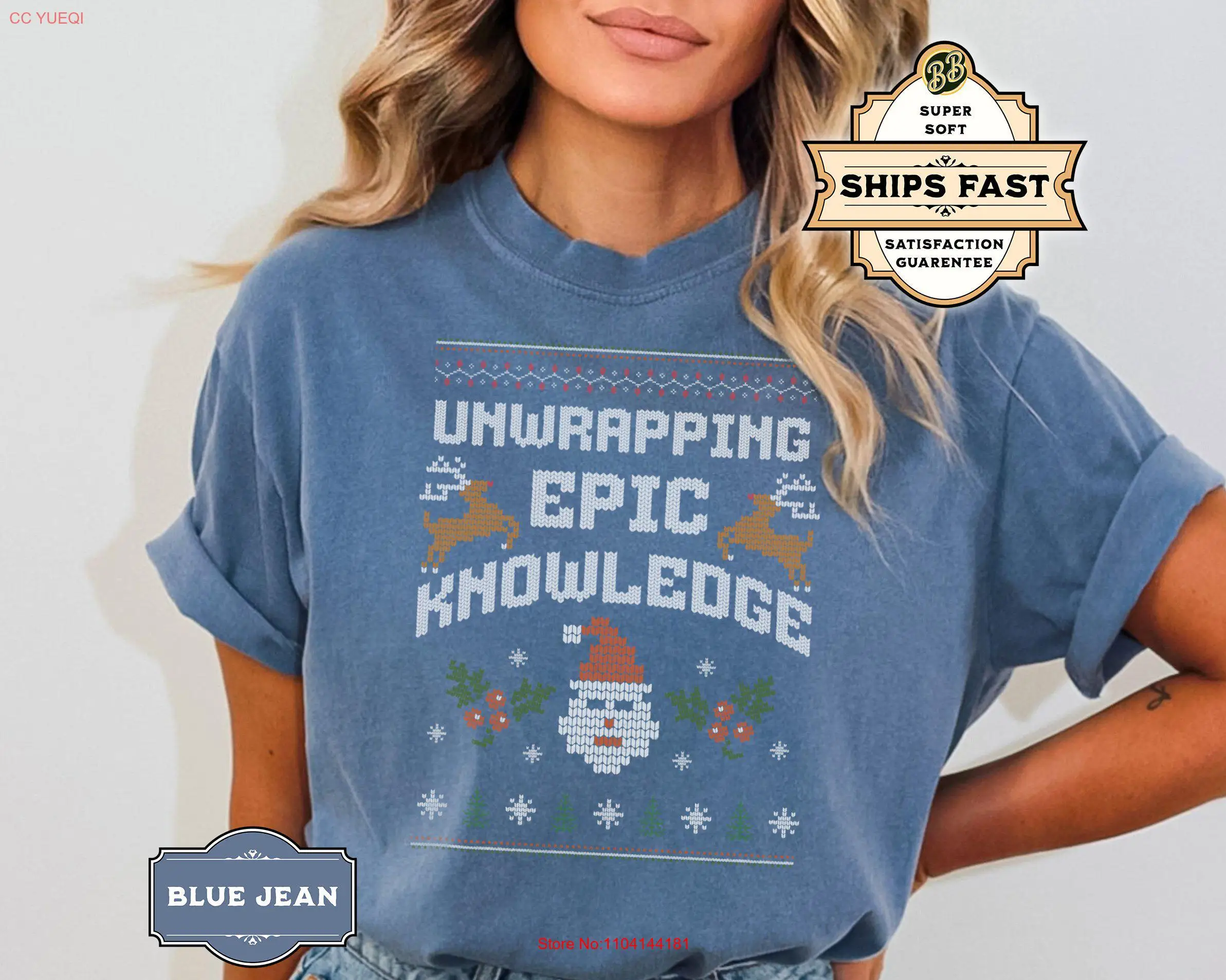 

Рождественская футболка для учителя, милый книжный червь, английский школьный книжный любовник, забавный библиотекарский с длинными или короткими рукавами