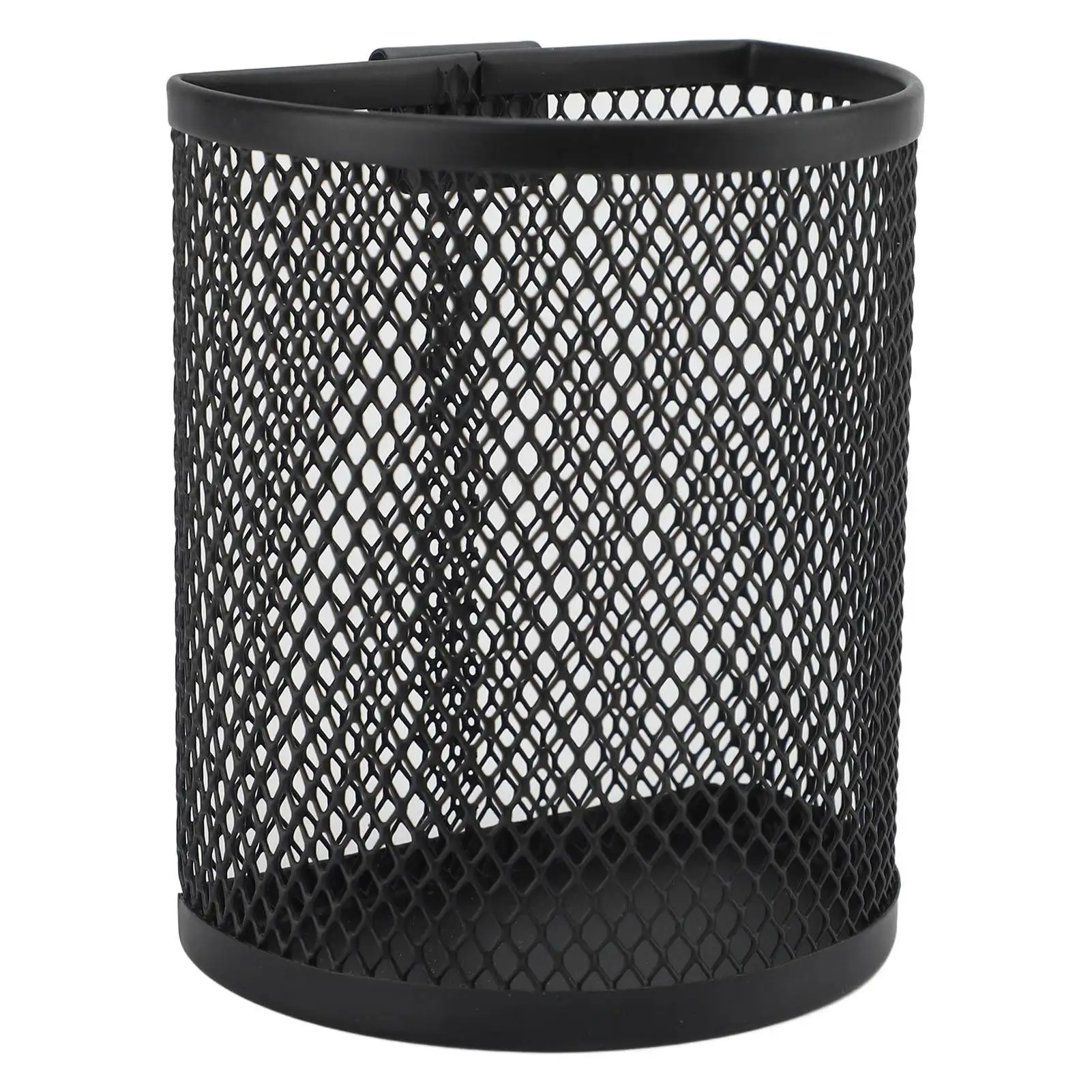 Metal Pen Holder with Hook Large Capacity Hangable Mesh Metal Pen Cup Desk Organizer for Office School Home