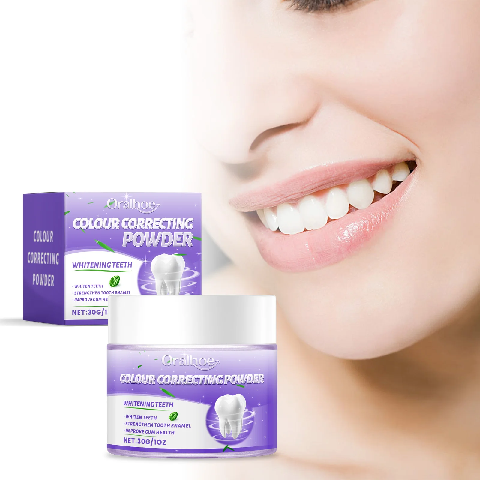 Stain Cleansing Tooth Powder Teeth Whitening Fresh Breath Remove Teeth Yellow Plaque Reduce Oral Odor Brightening Tooth Powder