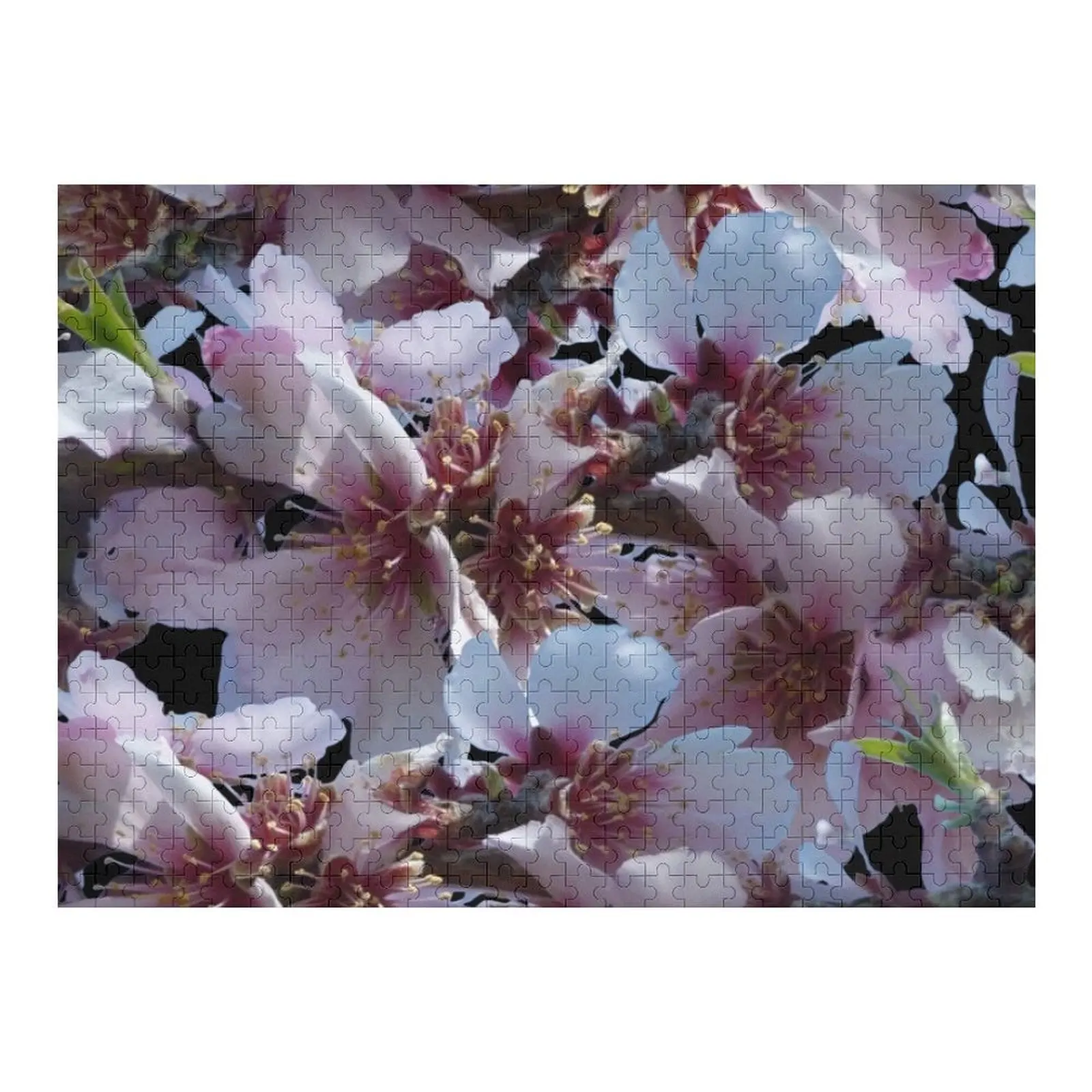 

Пазл с цветком миндаля, персонализированный подарок с фотографией, персонализированная игрушка с персонализированной фотографией, головоломка на заказ