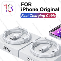 30W-66W PD Original Fast Charging USB Cable For Apple iPhone 16 15 14 8 Plus 13 12 11 Pro Max USB C And C TO C Cable Accessories