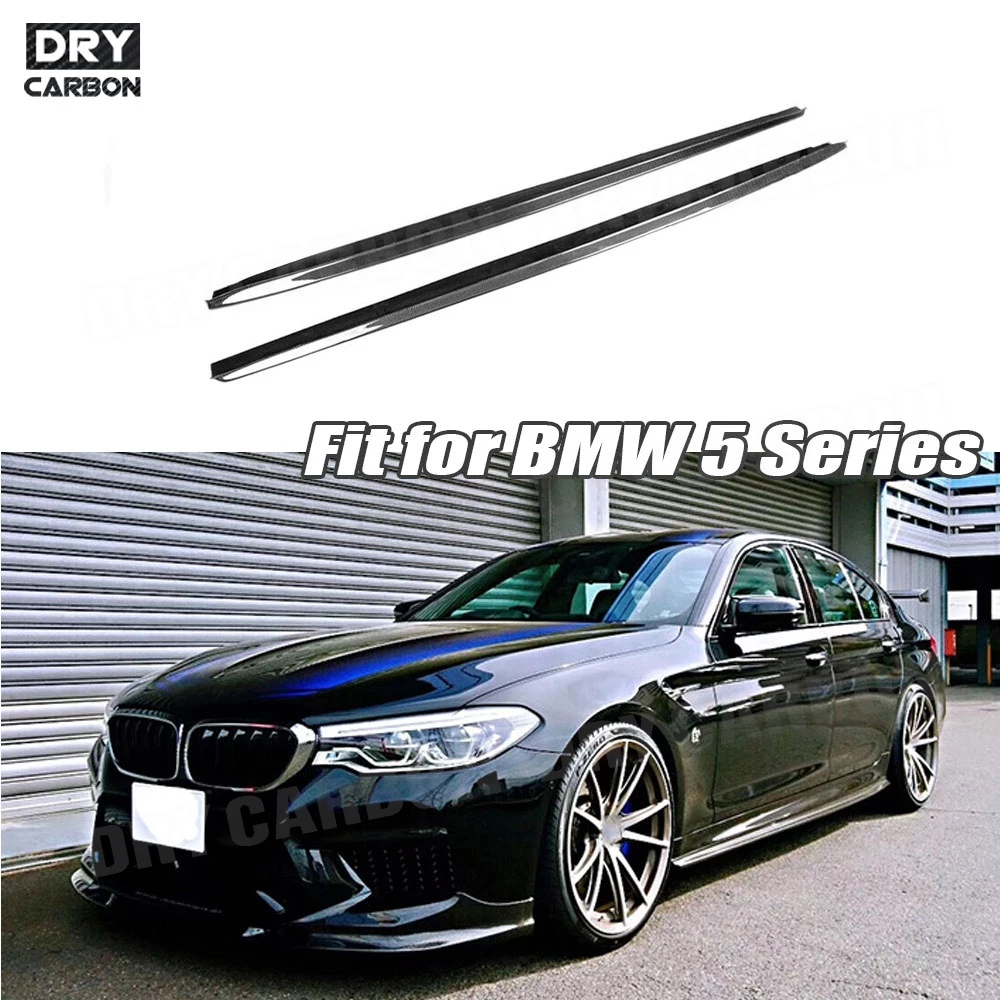 

Carbon Fiber Side Skirts For BMW 5 Series F90 M5 G30 M-Sport 2018 2019 Skid Plate FRP Car Styling Body Kits Accessories