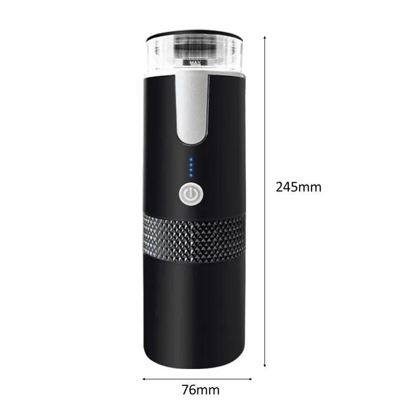 Portable Coffee Maker 170mL Wireless Electric Espresso Machine Mini Rechargeable Capsule Coffee Machine for Car Office Travel