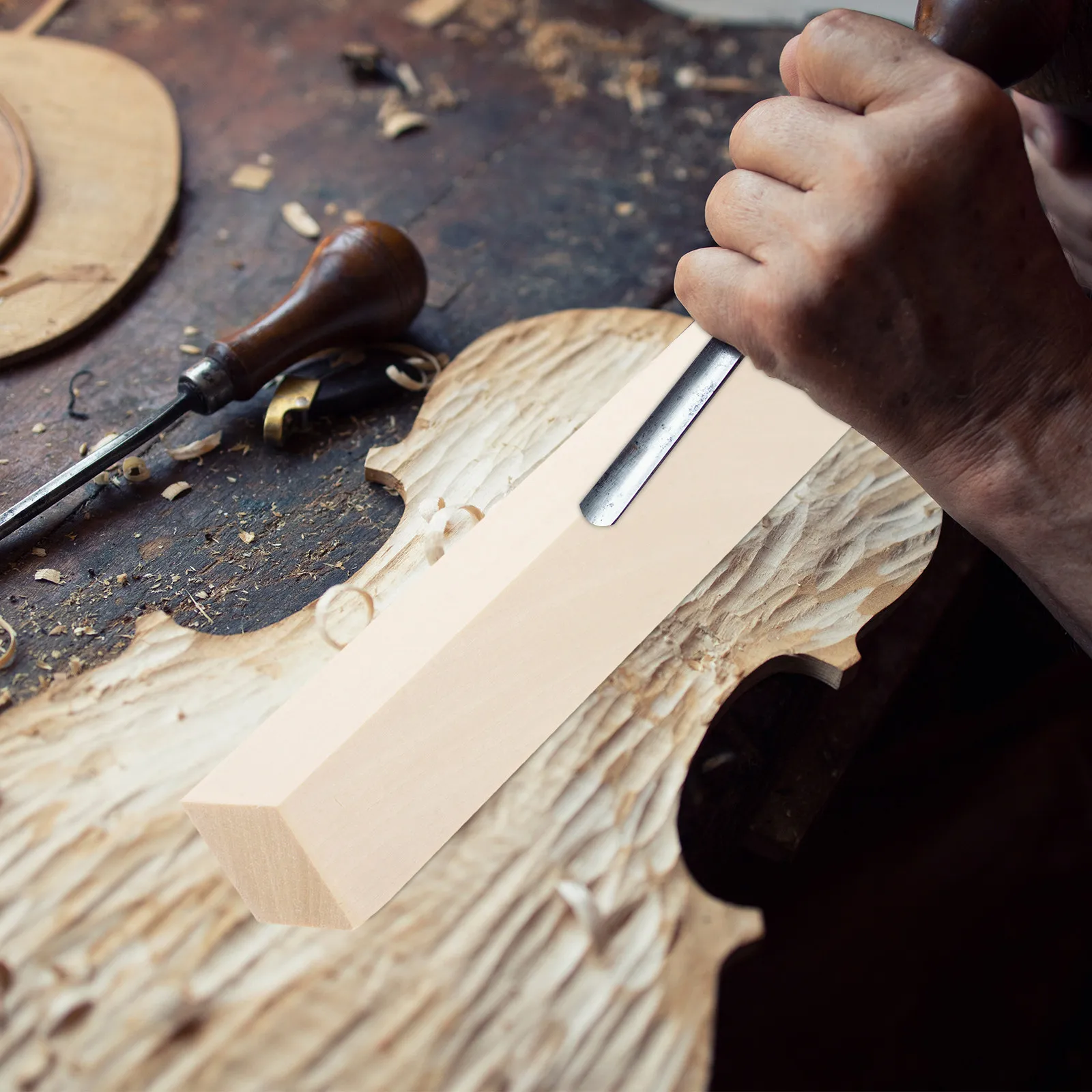 

Набор из 10 блоков из липы для резьбы по дереву: идеально подходят для начинающих, для проектов DIY и вырезания из дерева