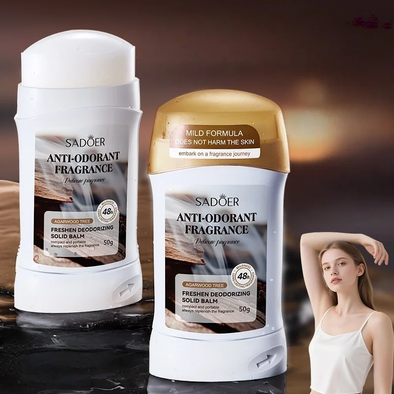 50g of Fresh Deodorant Solid Cream for Daily Use, Effectively Controls Underarm and Body Odor, Gentle Skincare Formula, Suitable for Both Men and Women, Suitable for All Skin Types