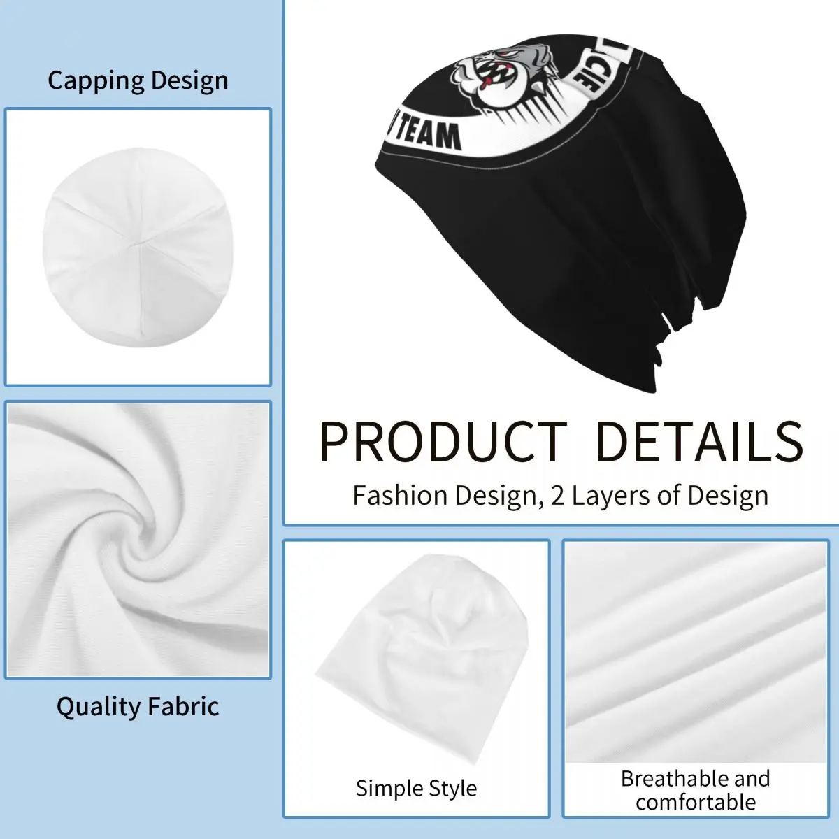 كارلسون جرايسي جيو جيتسو فريق للجنسين الكبار بيني قبعات محبوك بونيه قبعة دافئة الهيب هوب الخريف الشتاء في الهواء الطلق Skullies القبعات