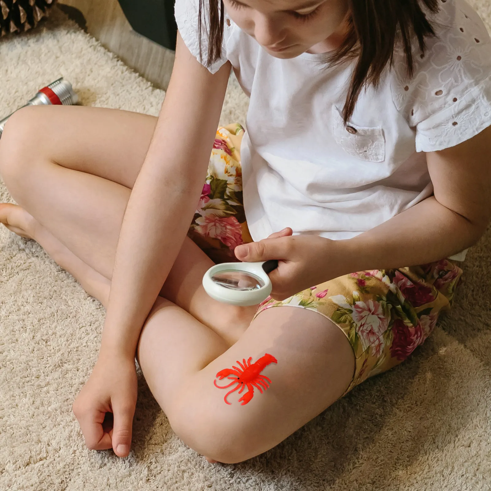 

Набор из 12 гибких игрушек-лобстеров из мягкого TPR-резины, имитирующих морских животных, развивающий обучающий набор для детей, игрушки-раки и лобстеры