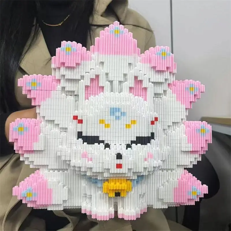 

Мультяшная девятихвостая лиса: 3D-пазл, конструктор из мелких деталей, развивающая игрушка для самостоятельной сборки, идеальный подарок на Рождество