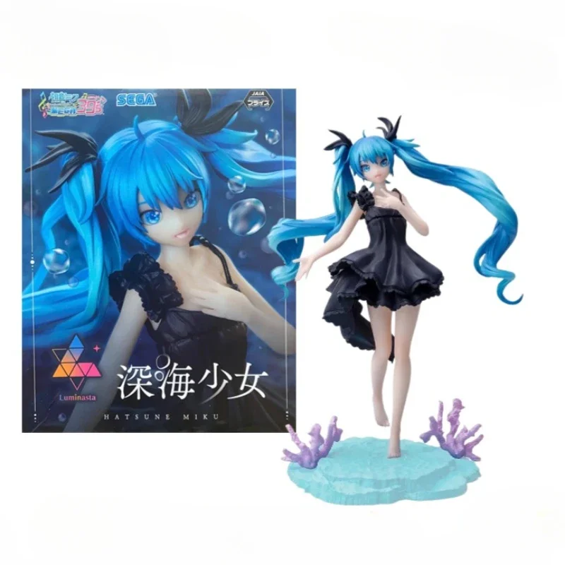 SEGA Luminasta Hatsune Miku Singer Plan Deep Sea Girls Can Do Handmade Decoration Model Toy Gift Movie Anime Game Collection