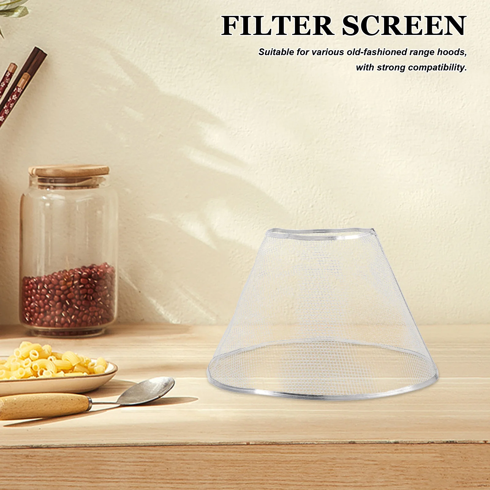 

Round Range Hood Grease Filter Mesh High Efficiency Stainless Steel Kitchen Hood Filter Replacement for Exhaust Fan Universal