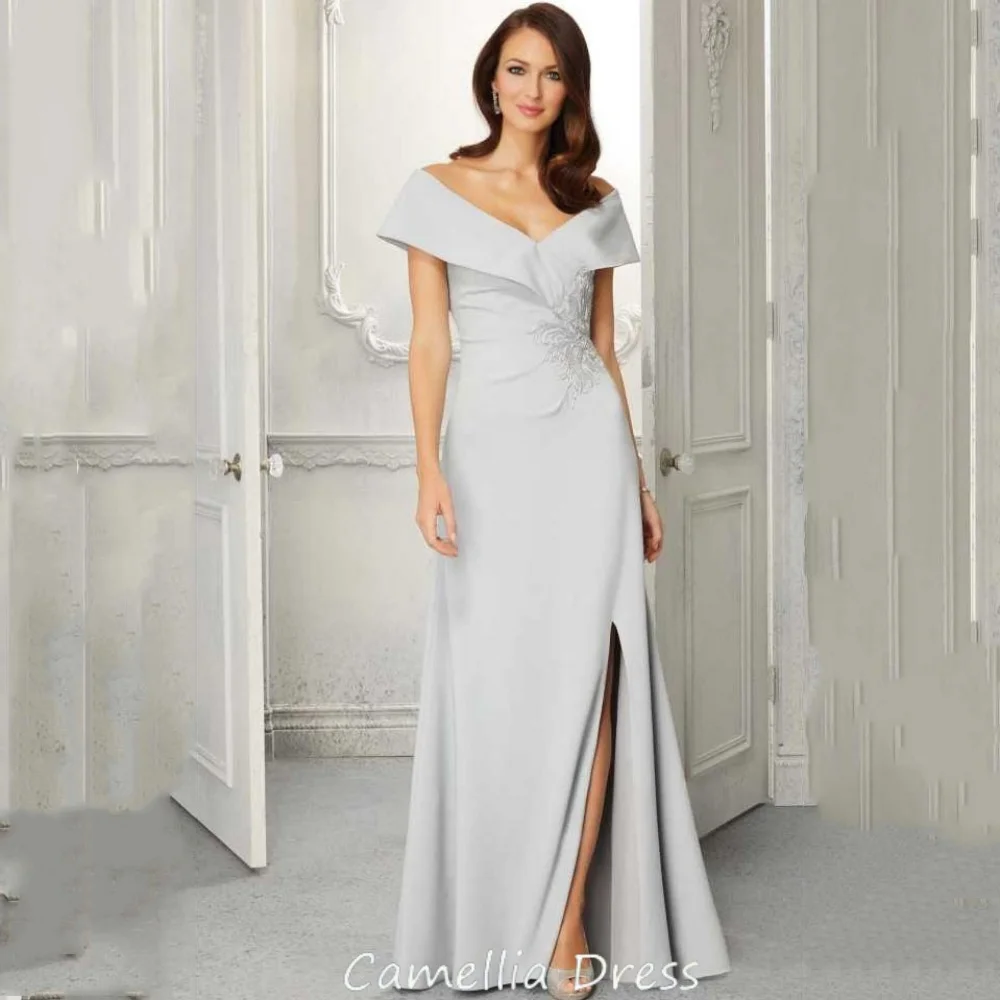 

Mother of the Bride Dresses for Women A Line Customized Off Shoulder Wedding Party Dress Occasion Gowns robes invitée mariage