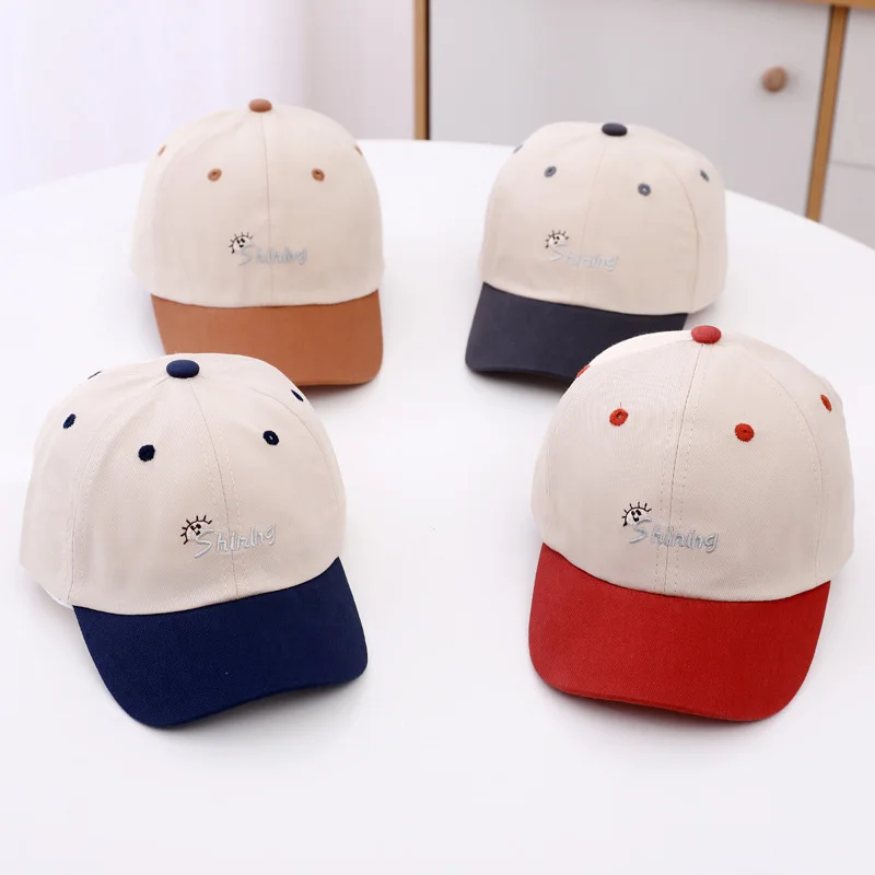 Embroidered Letter Baby Baseball Cap for Boys Girls Spring Autumn Kids Caps Outdoor Travel Casual Children Accessories 2-6Y