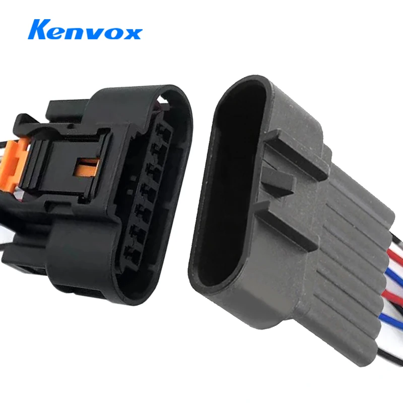 1 Set 7 Hole 1930-0958 PP10000888 AC Assembly Auto Male Female Wiring Harness Connector Auto Ignition Coil Waterproof Socket