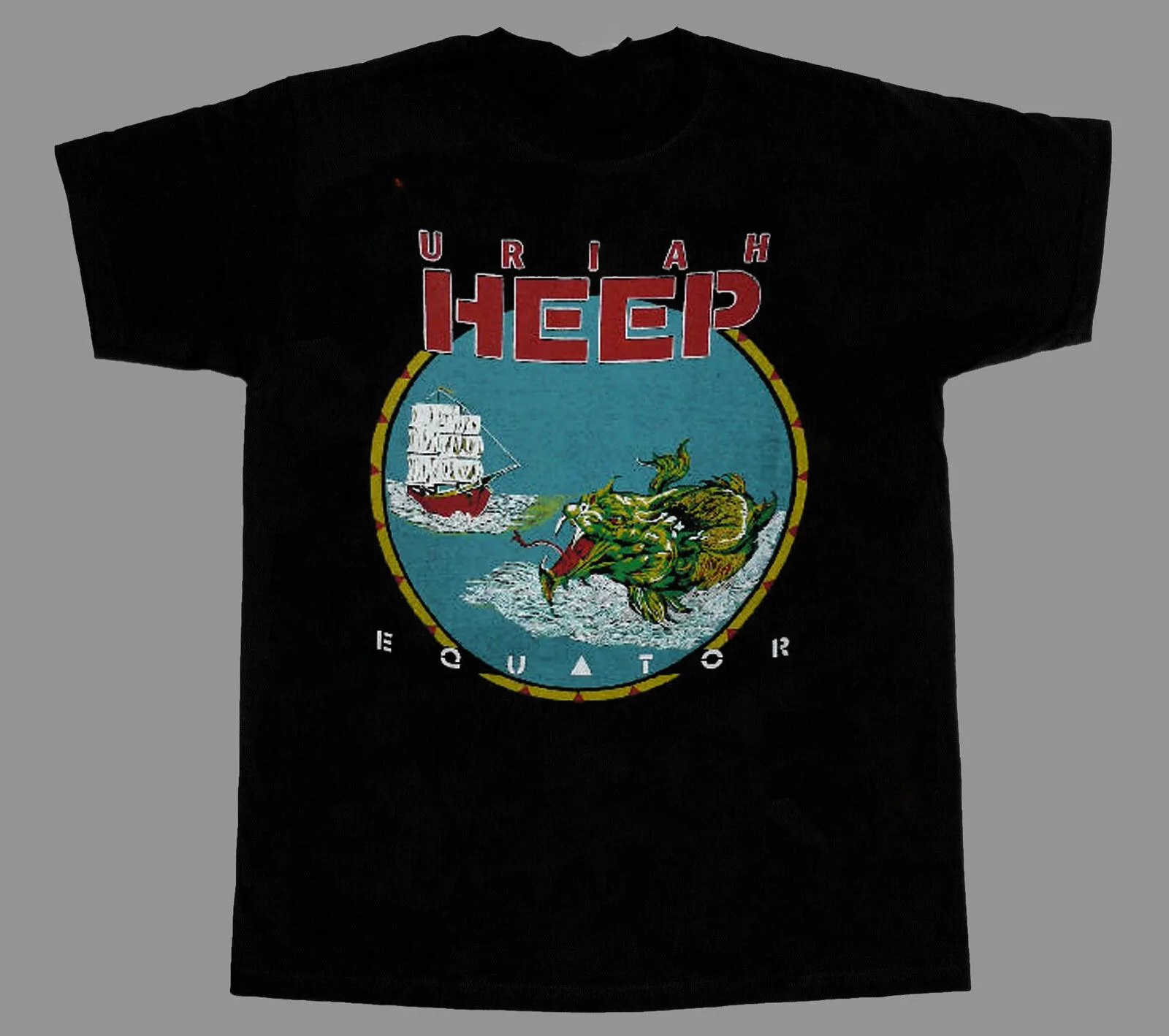 Uriah Heep Band Heavy Cotton Black All Size T Shirt GC1643