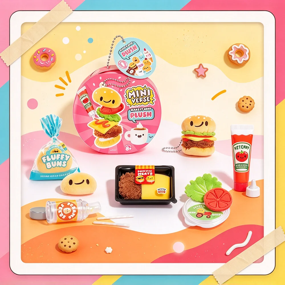 MiniverseMakeItMiniPuppen-Plüsch-Anhänger DIY Blind Box Kapsel-Serie Ornament, Schlüsselanhänger Spielzeug Geschenke für Männer und Frauen