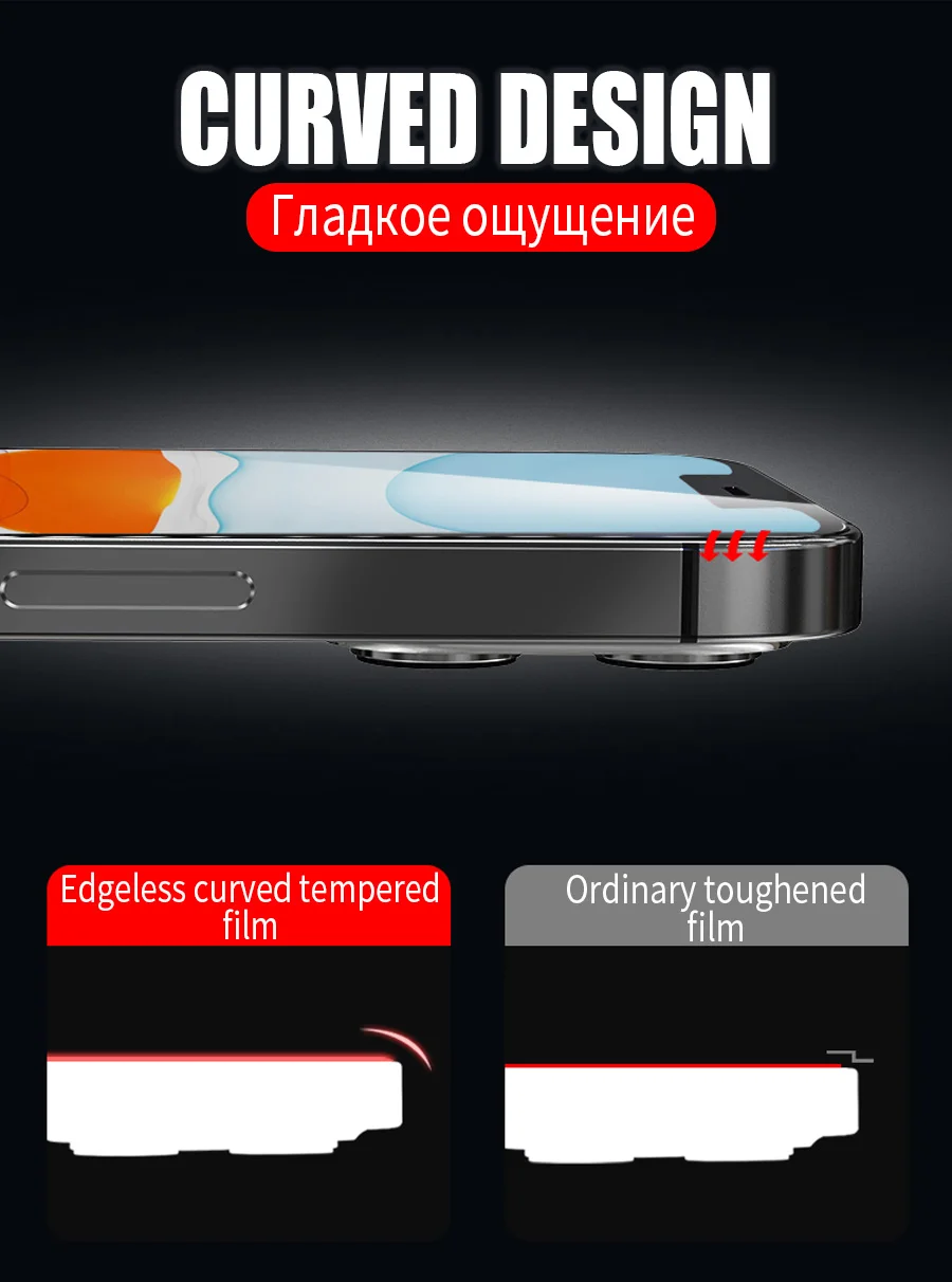 Vetro temperato trasparente su per iPhone 12 13 14 15 Plus Pro Max proteggi schermo per iPhone 12 13 Mini pellicola protettiva in vetro