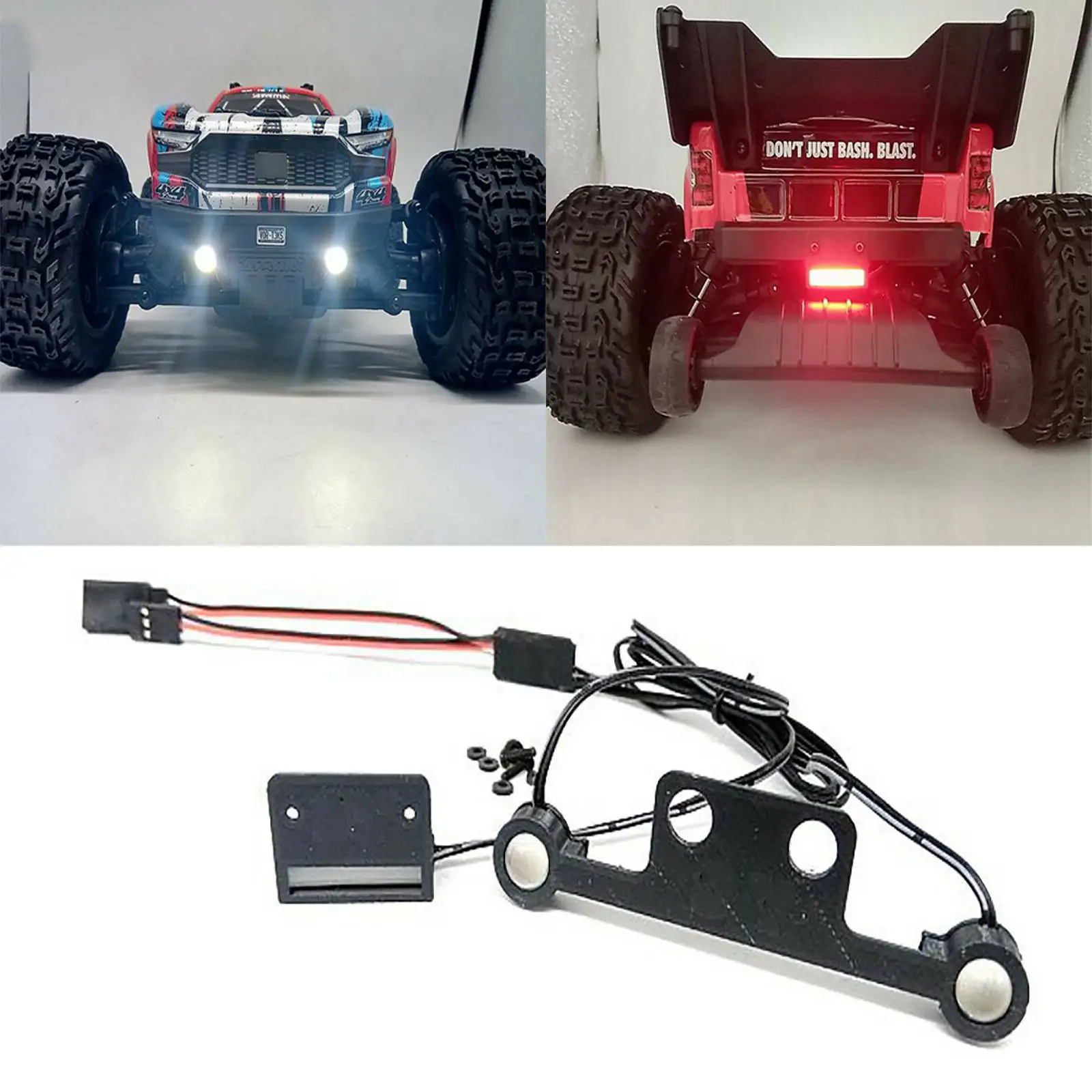 Waterproof Car LED Light Linkage Lamp Kit for Arrma Vorteks RC Model Car Upgrade Set for rc crawler