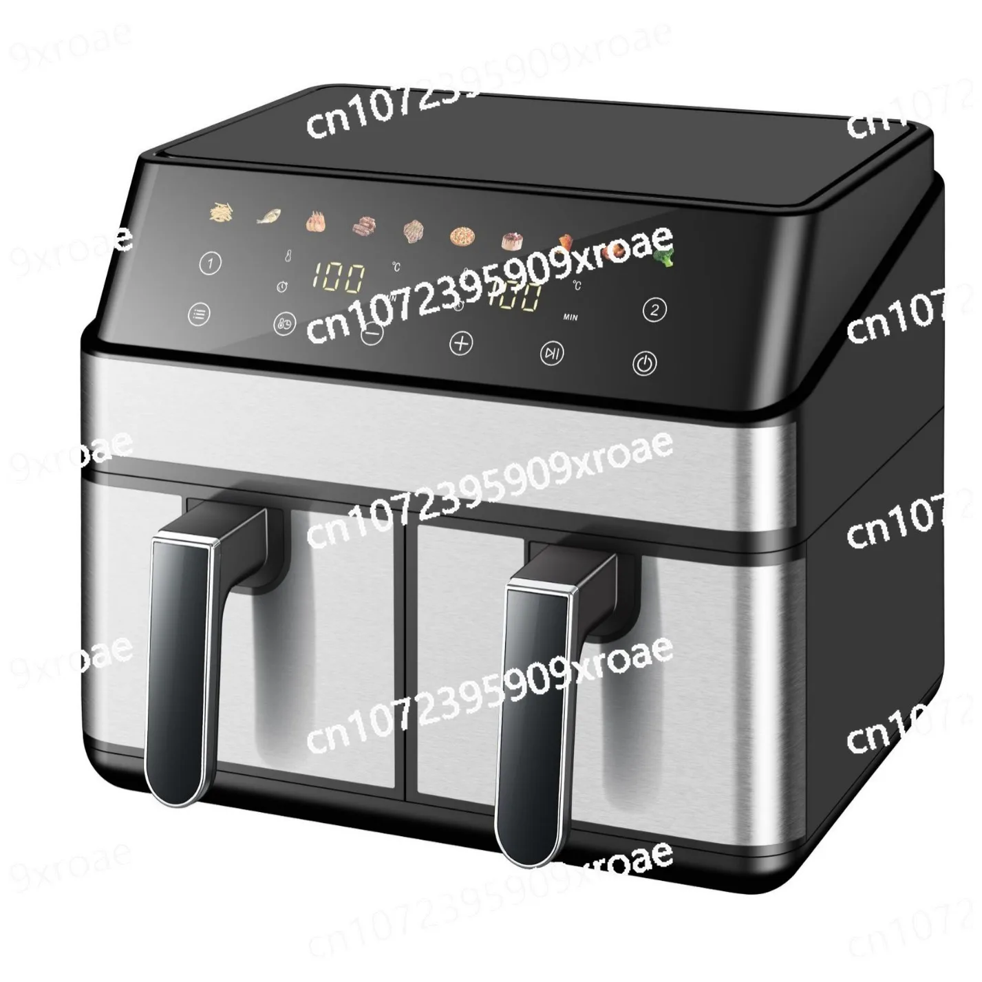 Air Fryer, Double Drawer Double Pot Electric Oven 8.5L