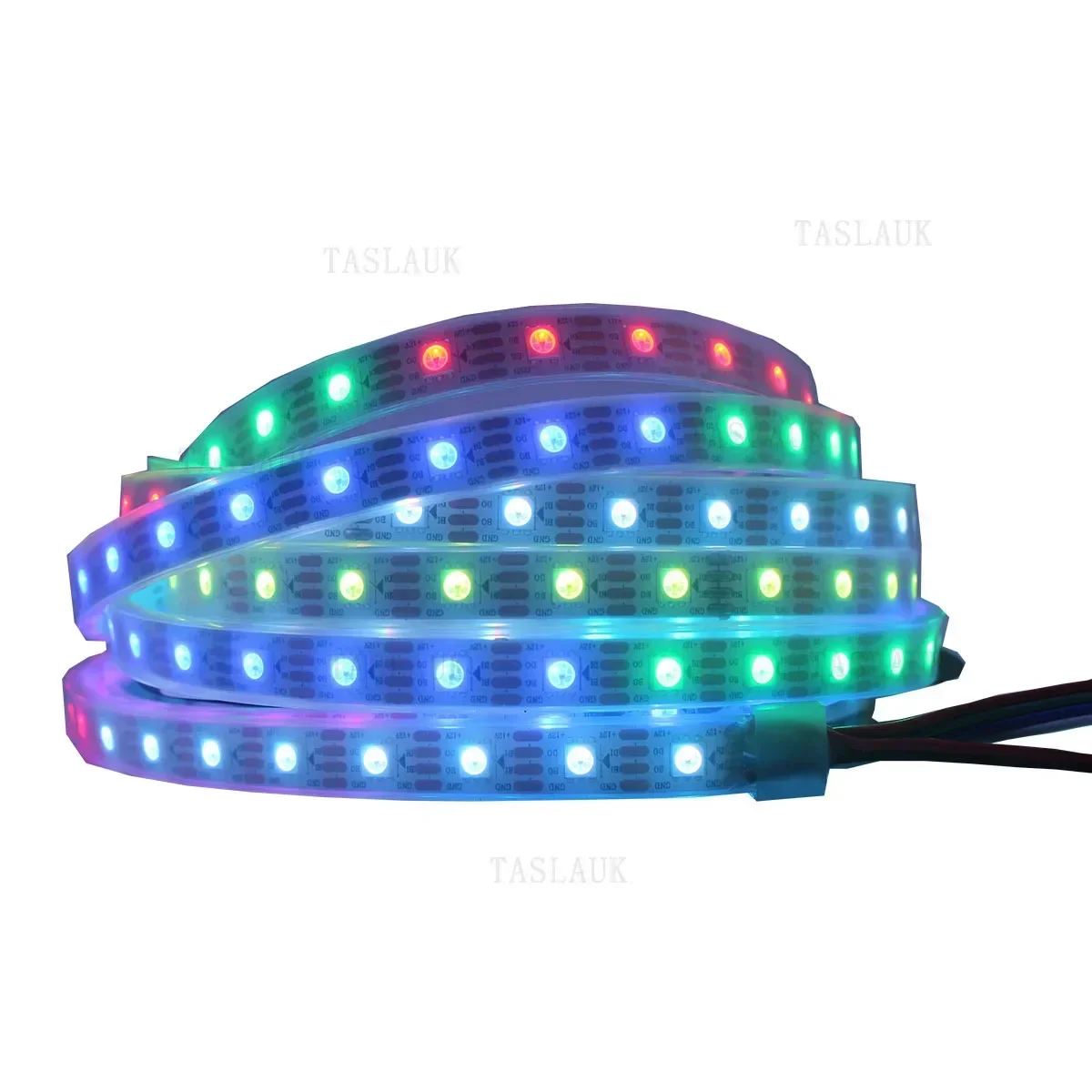 WS2815 DC12V Taśma LED RGB Indywidualnie adresowalne diody LED Podwójny sygnał 30 60 96 144 diody LED IP30 65 67 (WS2812B WS2813)