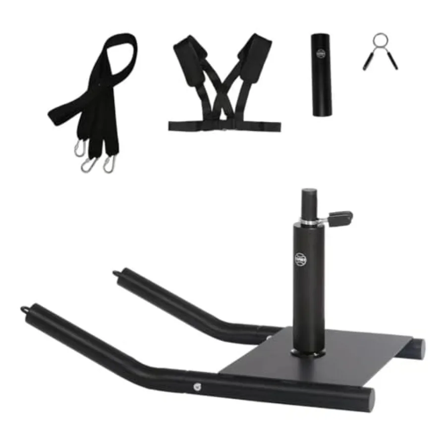 Gewichts-slede training en fitness trek-slede metalen voetbal-slede sleeptraining apparatuur voor eenvoudige verbetering van kracht en snelheid