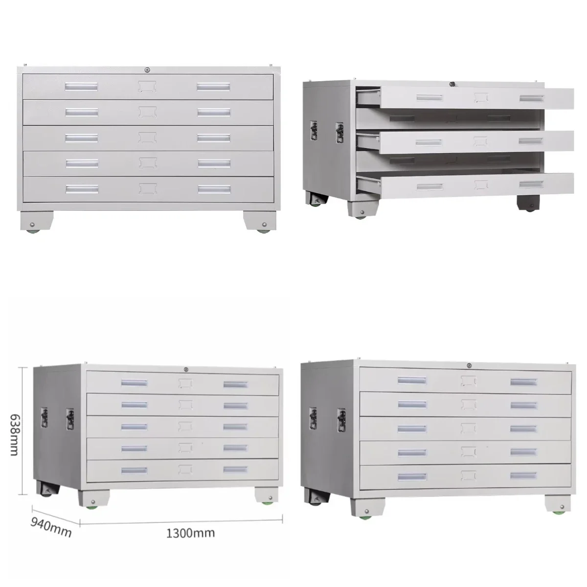 Hot-selling Steel Data Drawing Drawer File E Cabinet Wholesale Supplier Metal A0/A1 Size Map Storage Cabinet Drawing Filing Cabi