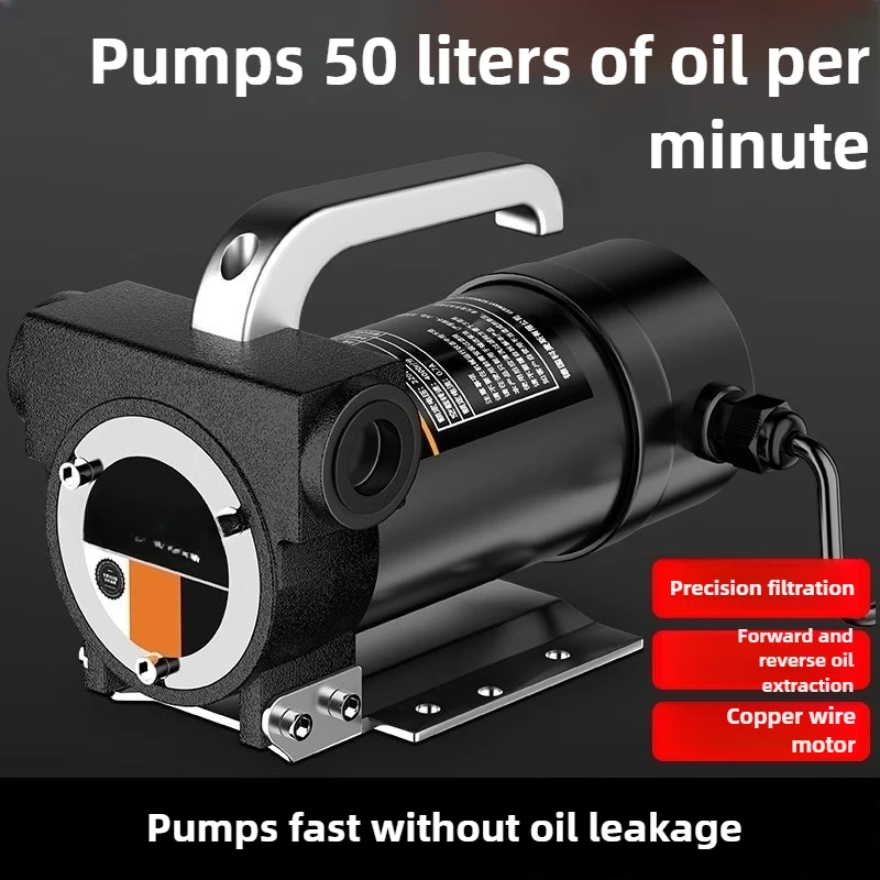 

Electric Oil Pump 12V24V220V Universal Diesel Pump, Small Pumping Unit Self-priming Pump Portable Refueling 45-50L/min