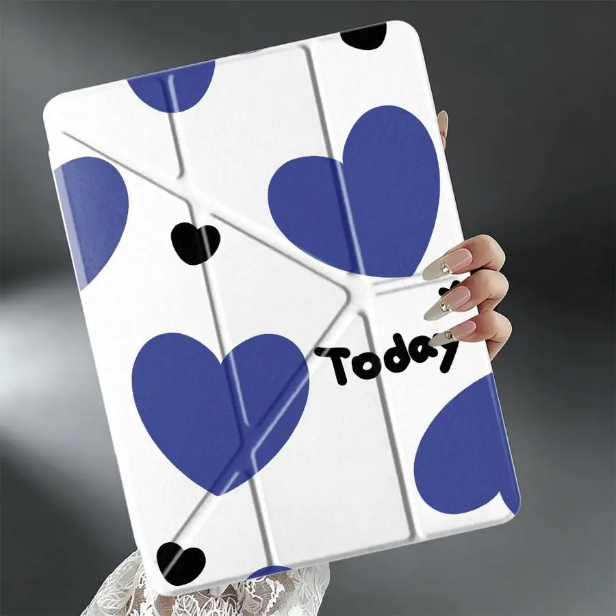 Today Hearts With Pen Slot Cover Tablet Case For Samsung Galaxy Tab A11 S10 Lite S7 FE S8 A8 S9 Plus A9 Plus