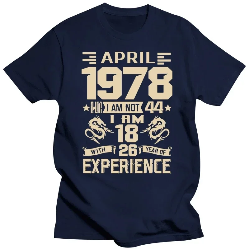 Printed Casual September 2022 NEW January February March April May June July August 1978 YEARS shirt Men's Short Sleeve T shirt