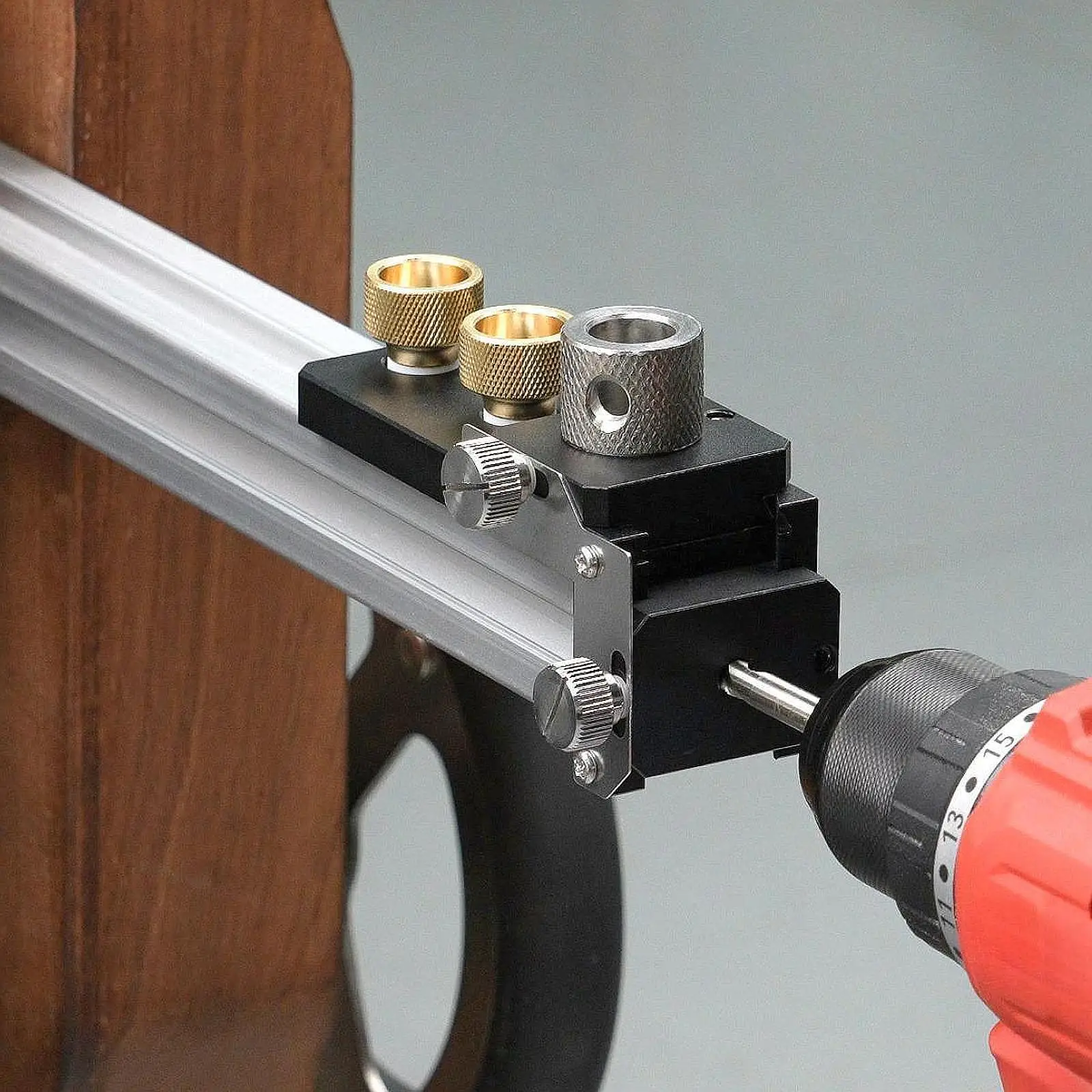 

Punching Drill Guide Jig CNC Aluminum Auxiliary Tap Hardware Positioner for European Standard 20 30 40 Series