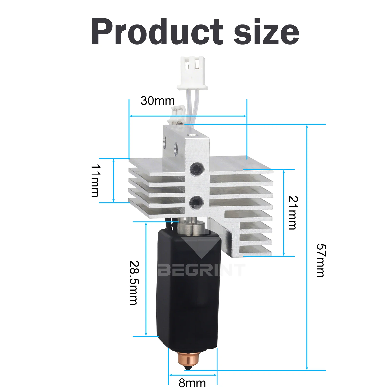0.2/0.4/0.6/0.8 مللي متر مجموعة الطارد Hotend لـ Centauri الكربون/Centauri السيراميك مجموعة نهاية ساخنة للطابعة elegoo Centauri ثلاثية الأبعاد #6