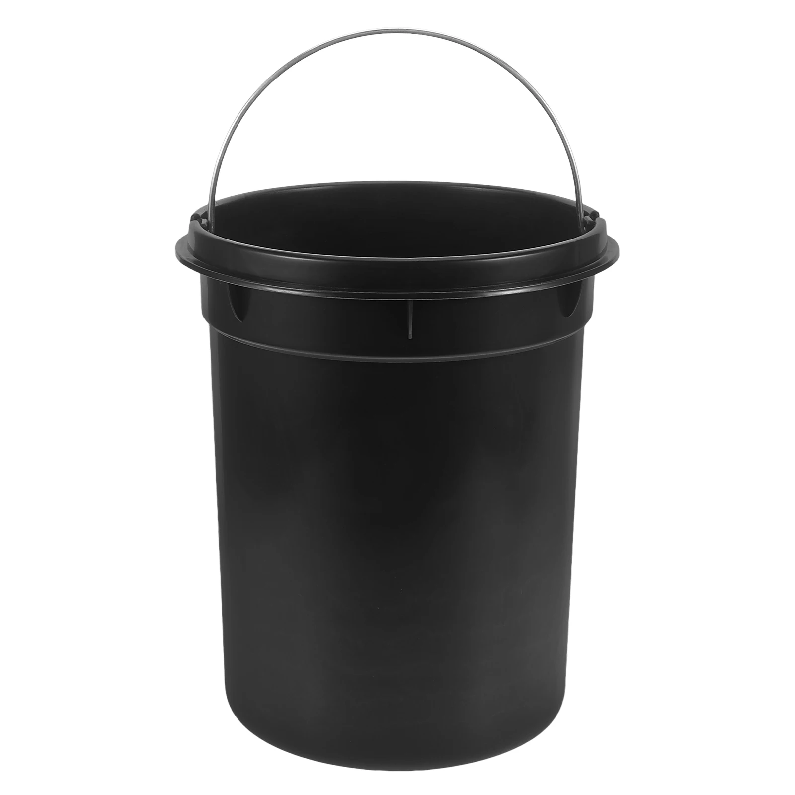 

Round Trash Can Inner Lid Rubbish Bins Office Waste Basket Plastic Storage Garbage Bucket