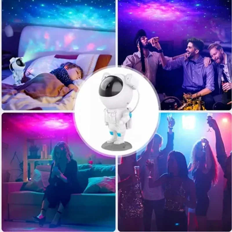 นักบินอวกาศ Sky Projector Night Light ไฟสังเกตและโคมไฟตั้งโต๊ะ