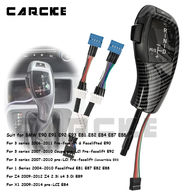 E90 LED Gear Shift Knob Stick Car Accessories For BMW E81 E87 E82 E88 E63 Automatic Transmission Handle Head Upgrade Repair Kit 3