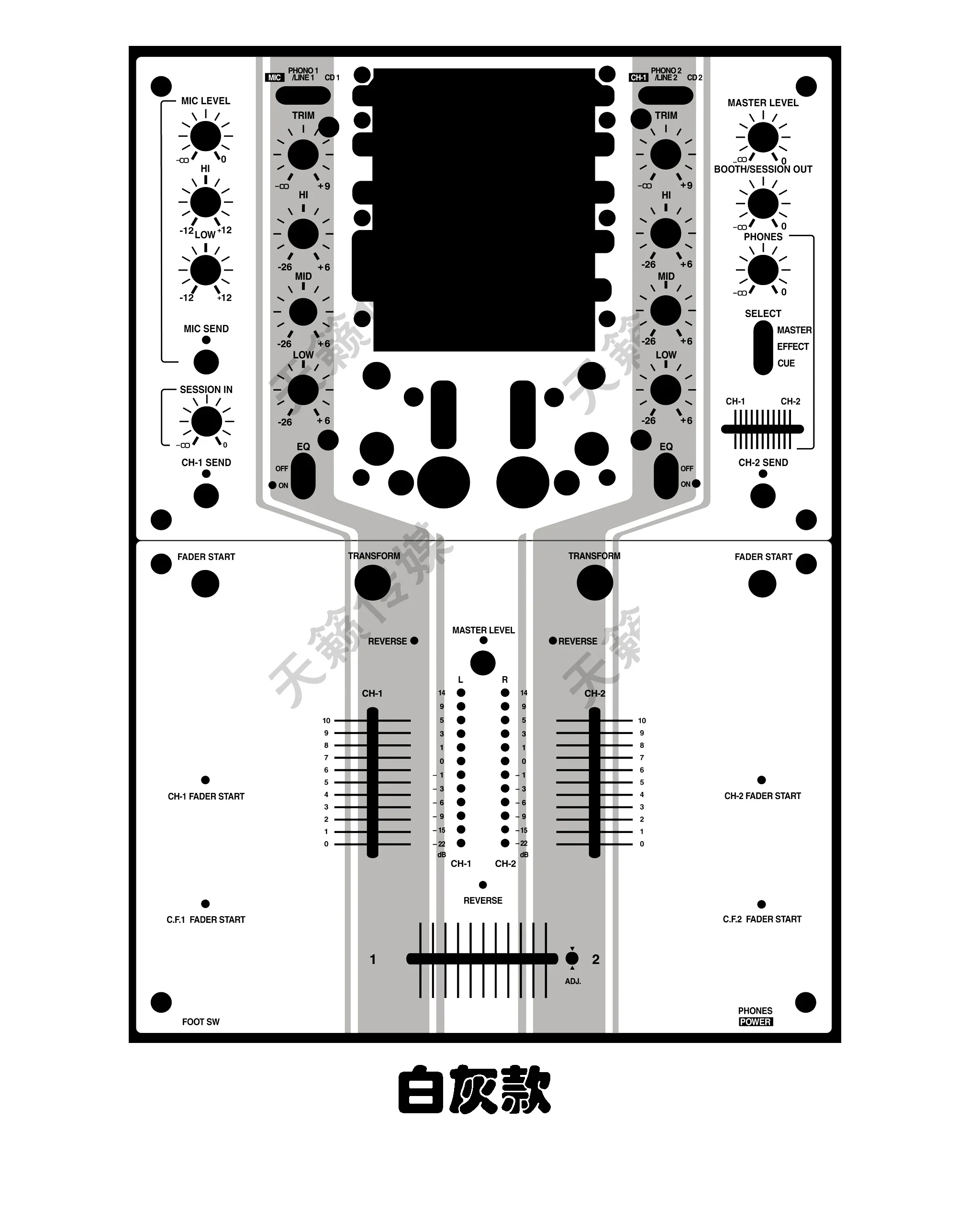 Pioneer DJM-909 Mixer Console Panel Protective Film, Djm909 Personalized Colorful Sticker,the Product Is Only Self-adhesive Film