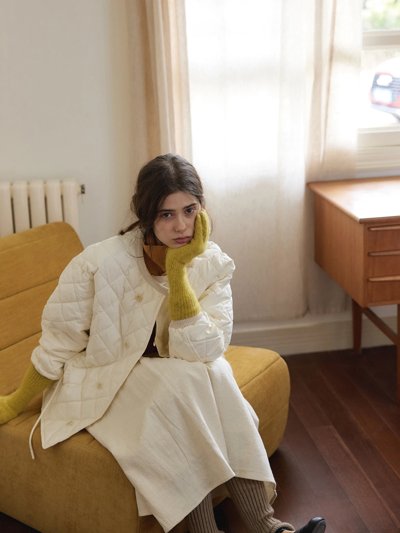 

Легкая пуховая куртка-пуховик с круглым вырезом, поясом на шнурке и декоративной строчкой, осенне-зимняя новинка, женское модное пальто