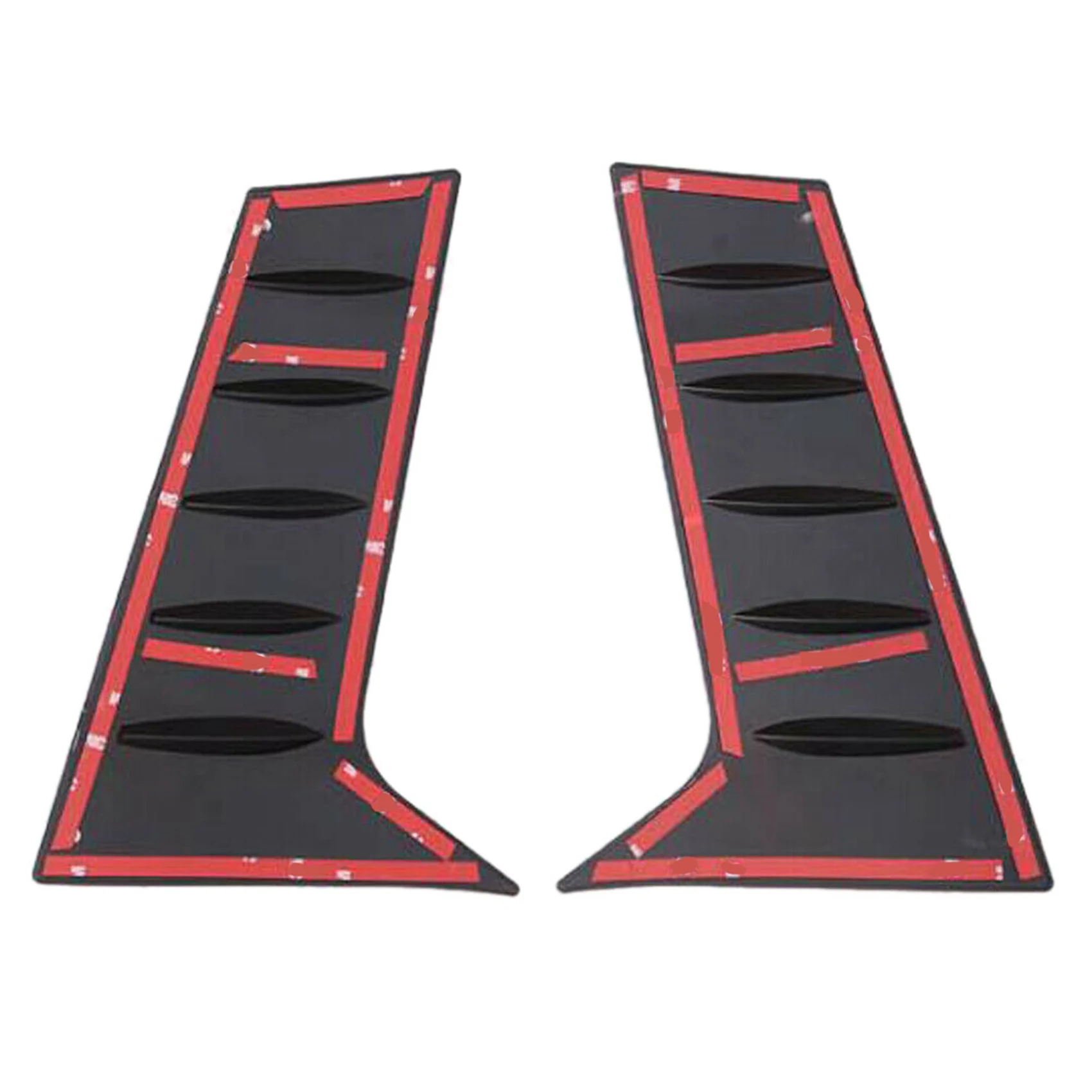 

A48P-Car C Pillar Rear Window Side Cover Trim With Car Carbon Fiber Steering Wheel Cover Trim Decor Frame Stickers