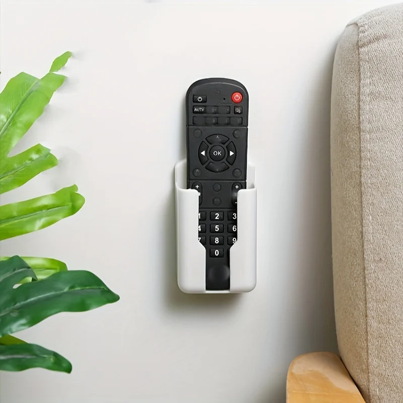 3-teiliger Wandmontierter Fernbedienungshalter, Bohrfreie Aufbewahrungsbox, Selbstklebender Organizer für TV, Klimaanlage, Schreibtisch – Detail 6