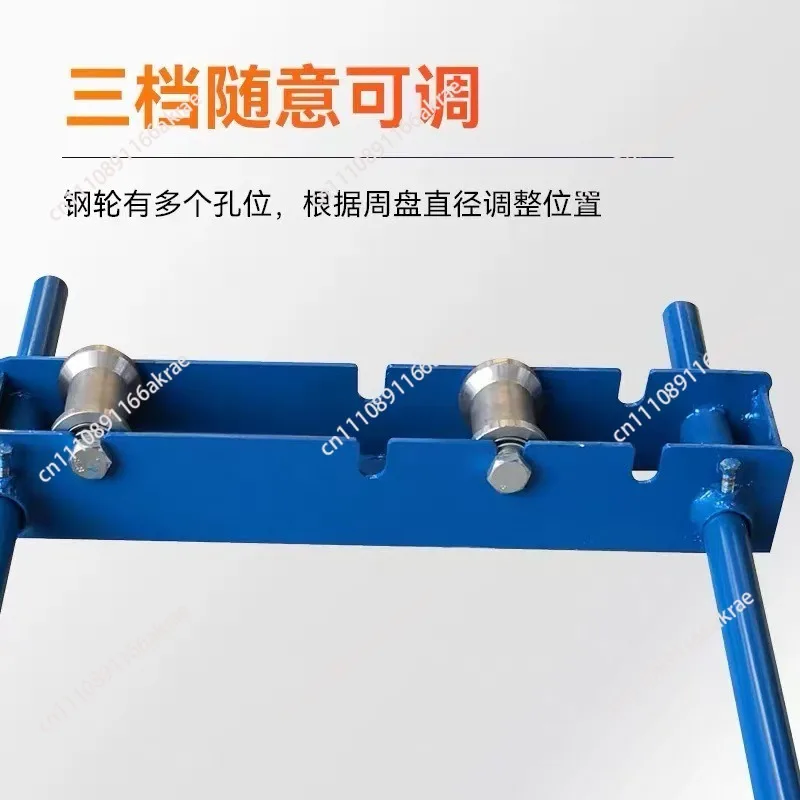 Convenient take-up and take-off cable frame Small steel wheel horizontal pay-off device