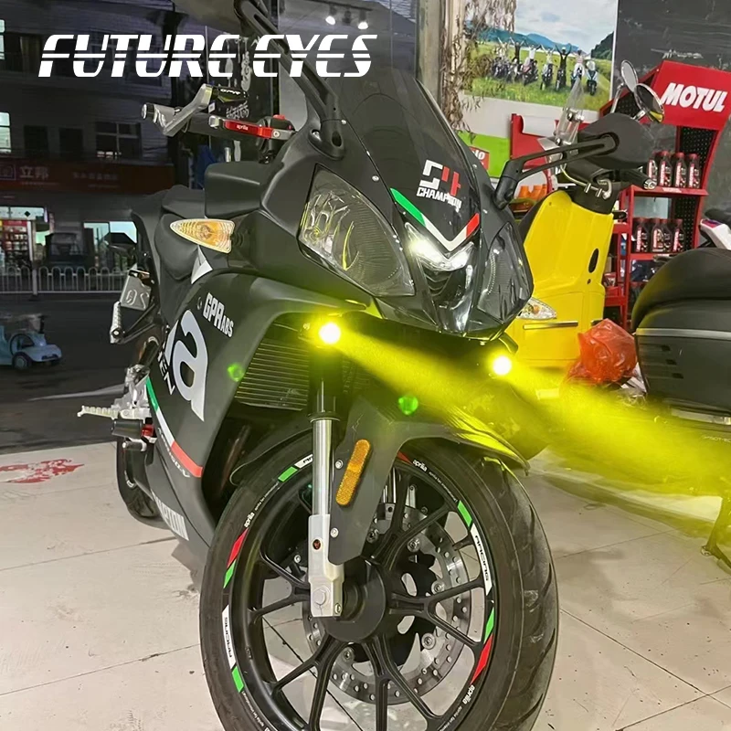 NewFUTURE EYES F150-S Backlight Switch Fog LED Mini Hidden Motorcycle Auxiliary Light