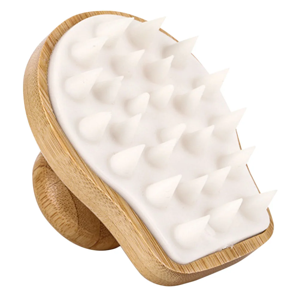 

Shampoo Brush Head Cleaning Hair Scrubber Household Shower Scalp Massager Bamboo